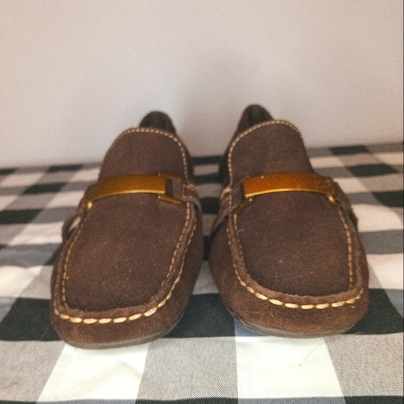 Lauren Ralph Lauren Shoes - Lauren Ralph Lauren Margaret Leather Loafers with Gold Hardwear